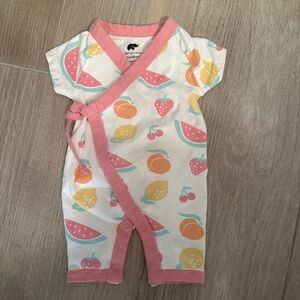 Monica and Andy newborn bamboo outfit